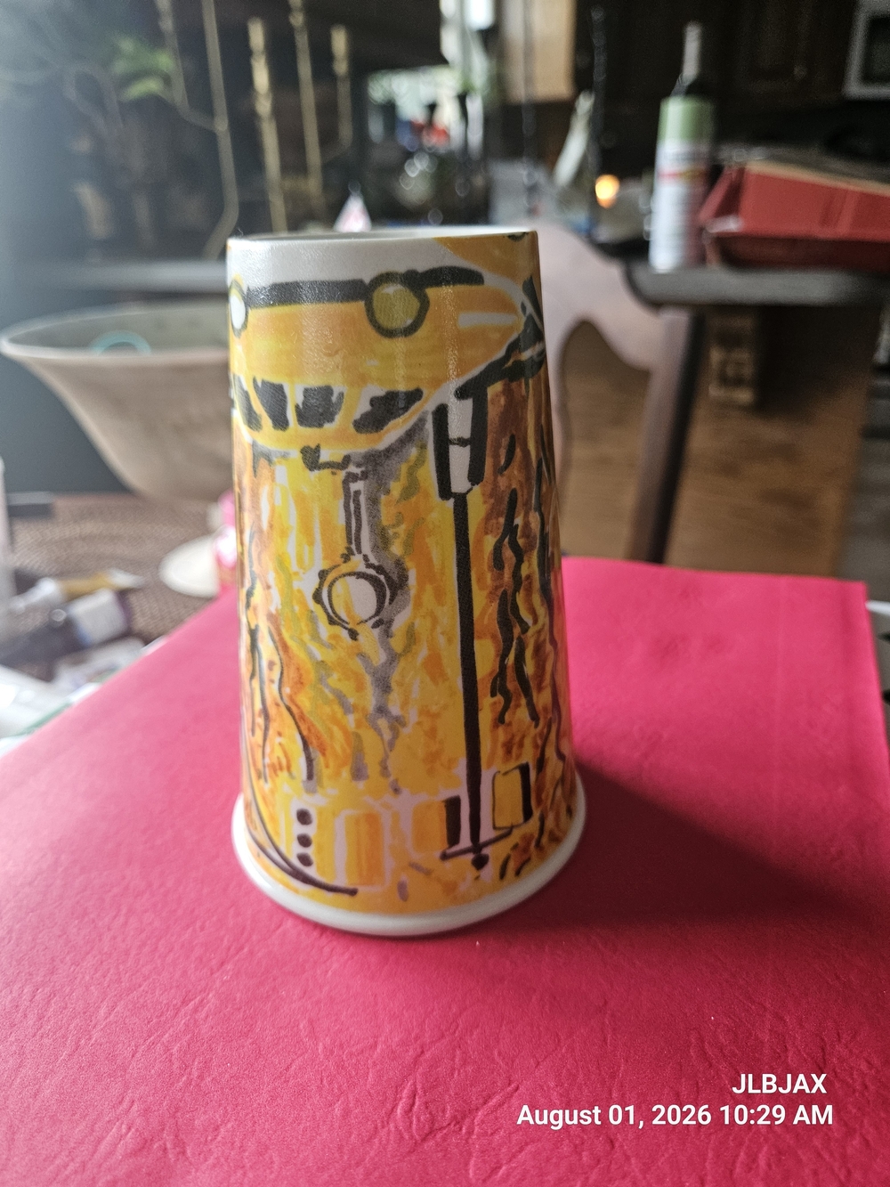 Gweneth Leech Coffee/Tea Cup: Indian Summer and Yellow Cabs - NYC